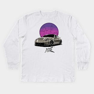 nismo 350z pearl beige Kids Long Sleeve T-Shirt